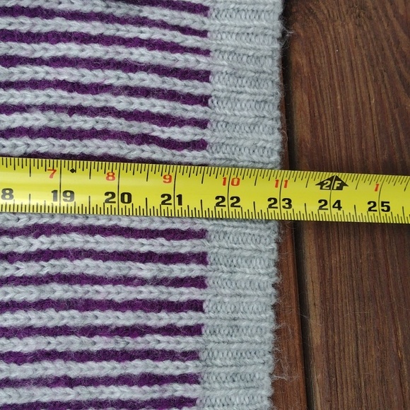 Liz Claiborne Chunky Knit Striped Sweater Size Large - Picture 8 of 11